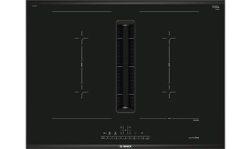 BOSCH Kochfeld mit Dunstabzug Induktion 70cm, carbon black, ComfortProfil, Serie 6 - Lagerabverkauf