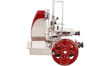 Berkel Aufschnittmaschine mit blütenverziertem Schwungrad Volano B116 