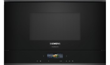 Siemens BF922R1B1 iQ700, Einbau-Mikrowelle, Schwarz, Edelstahl - StudioLine